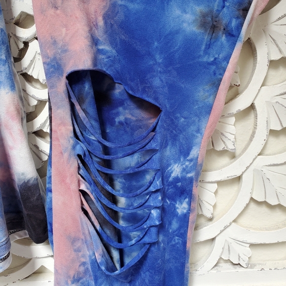 Bloomin Peachskin Tiedye Set 2XL Pants Large Top Lounge Bundle Of 2 - Picture 6 of 15